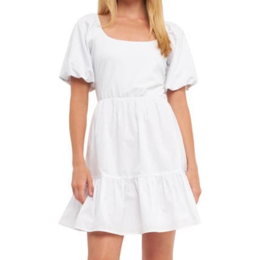 English Factory Dress - White, Small